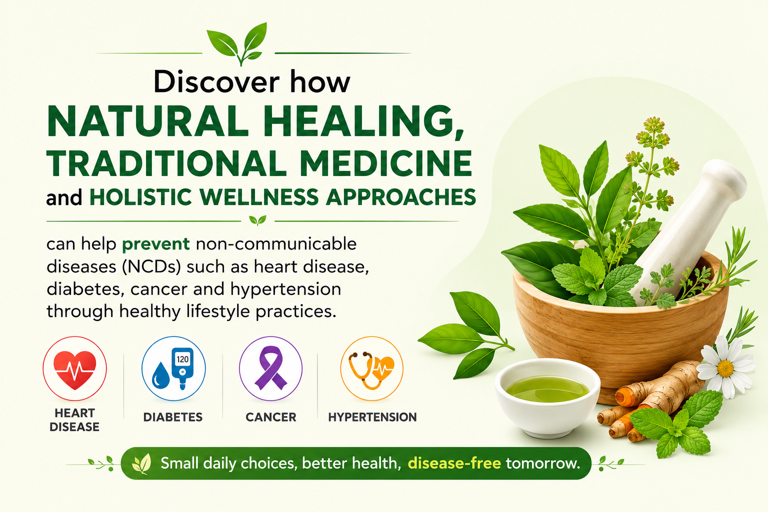 Natural Healing and Traditional Medicine for Preventing Non-Communicable Diseases (NCDs)