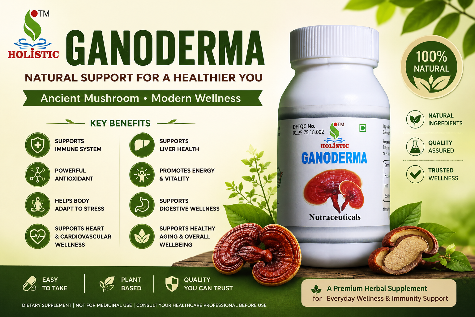 Ganoderma (Reishi Mushroom): Benefits, Uses, and Natural Immune Support for Better Health