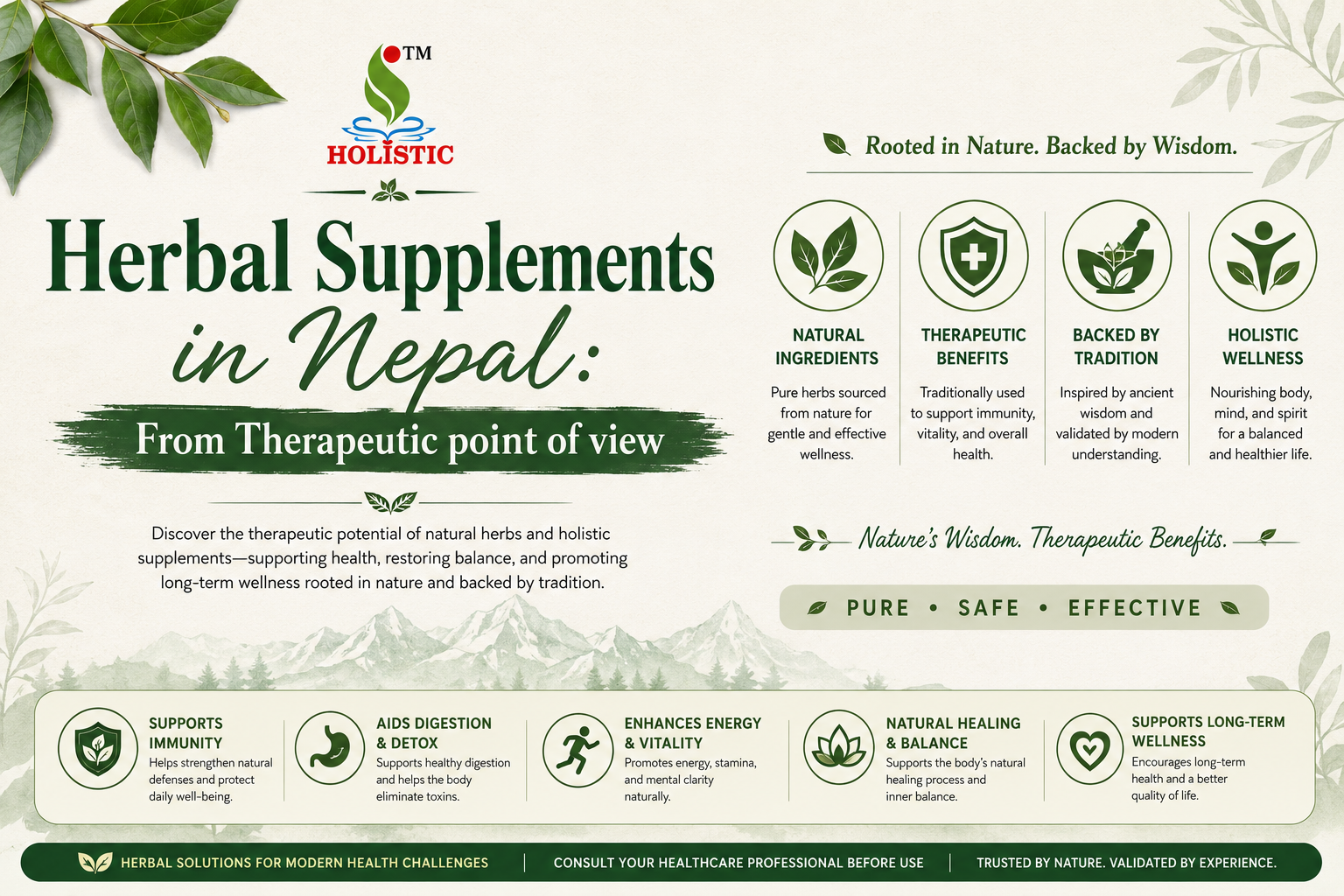 Herbal Supplements in Nepal: From Therapeutic point of view